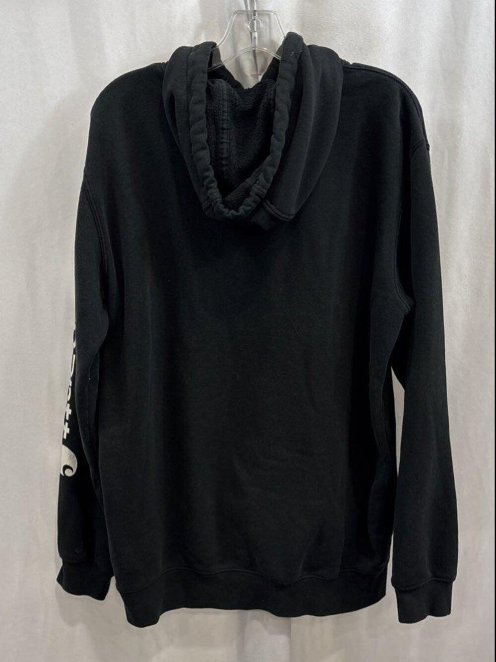 Carhartt Black Drawstring Hoodie Men's Medium - Picture 3 of 9